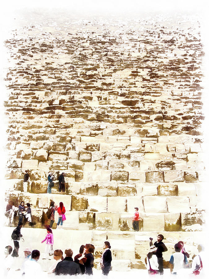 Huge stones of the Great Pyramid Photograph by Ashish Agarwal