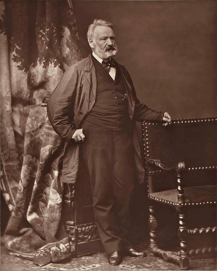 Vintage Photograph - Victor Hugo 1870 by Betall - Linda Howes Website