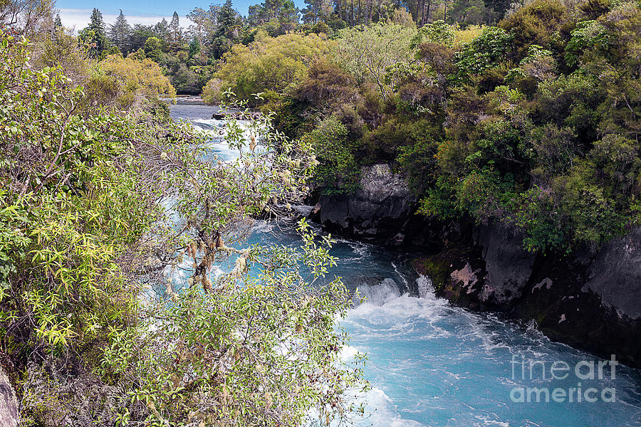 Huka Falls, Taupo, New Zealand #2  Photograph by Elaine Teague