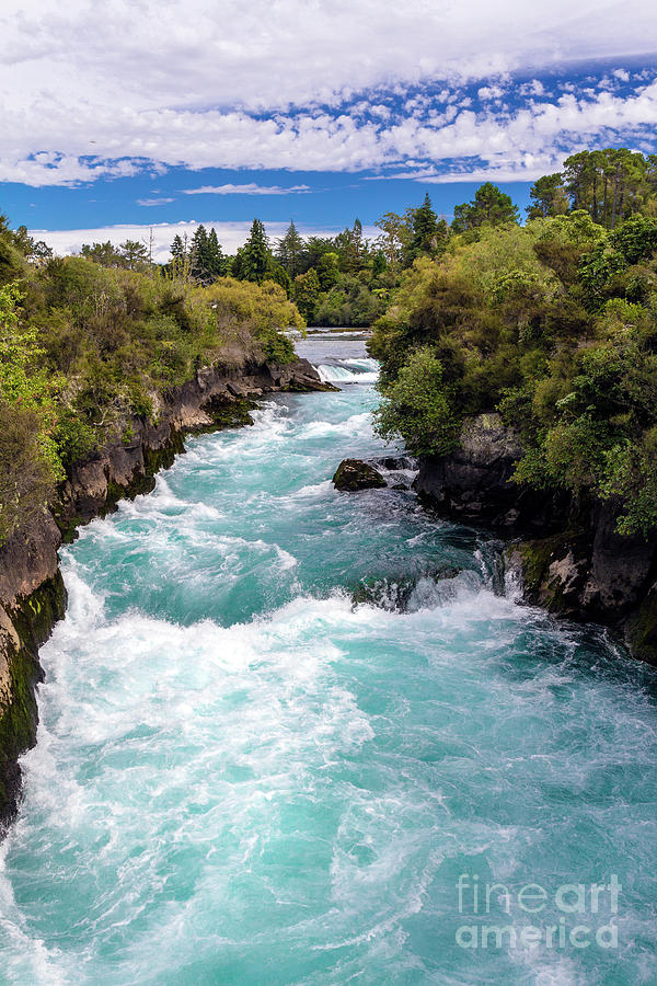 Huka Falls, Taupo, New Zealand #3 Photograph by Elaine Teague