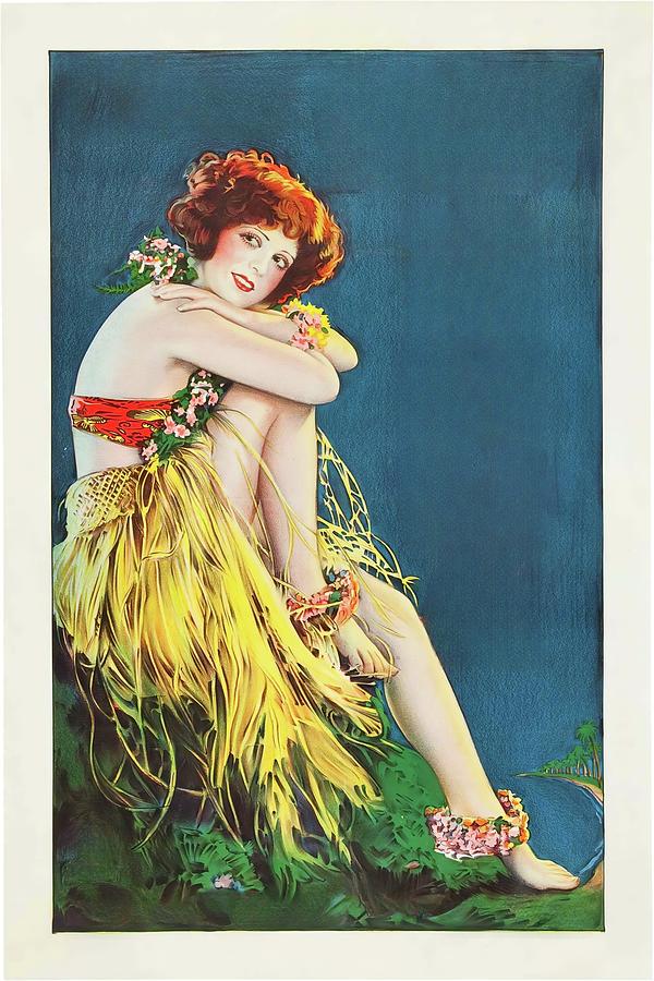 Vintage Painting - Hula, 1927, movie poster painting by Movie World Posters