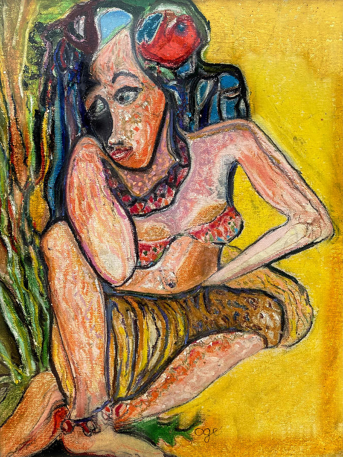 Hula Girl II Painting by Oge