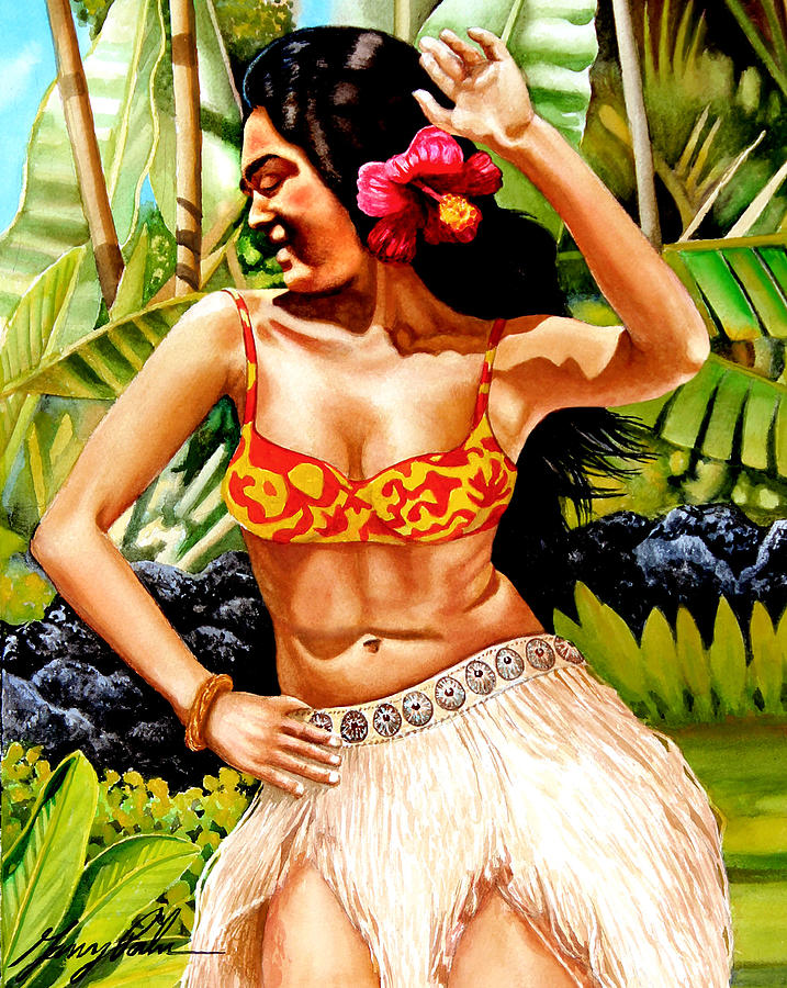 Hula Sway Painting by Garry Palm - Fine Art America