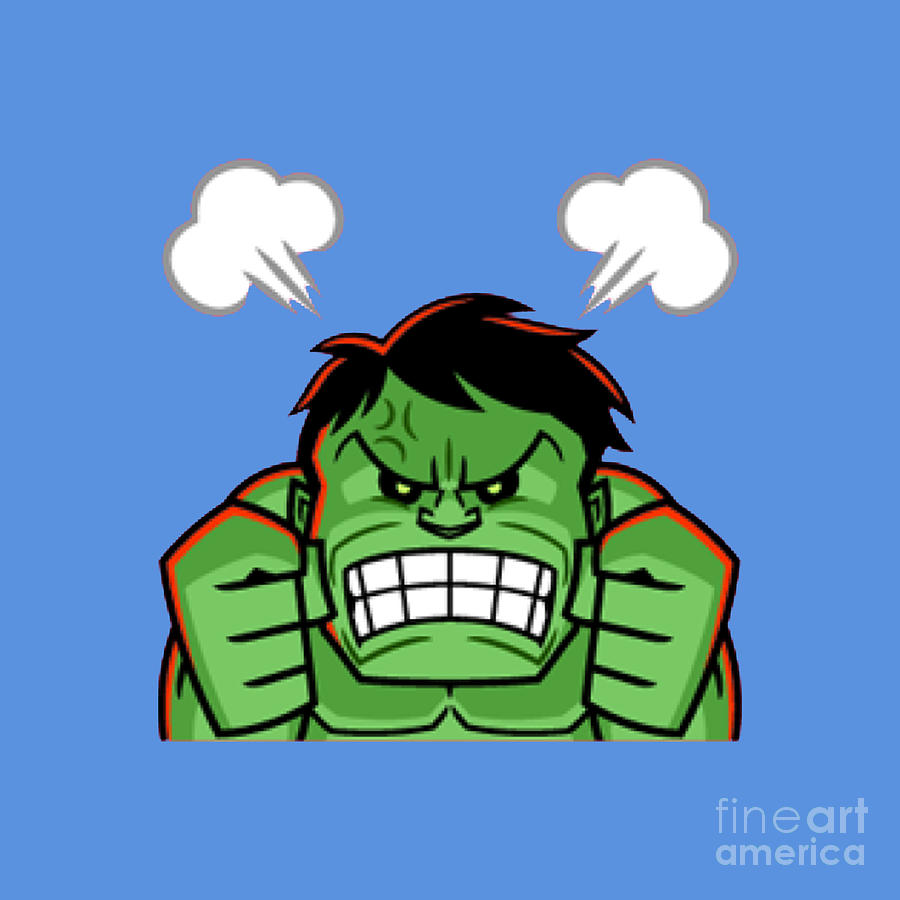 Hulk Angry Drawing by Cayadi Situmorang