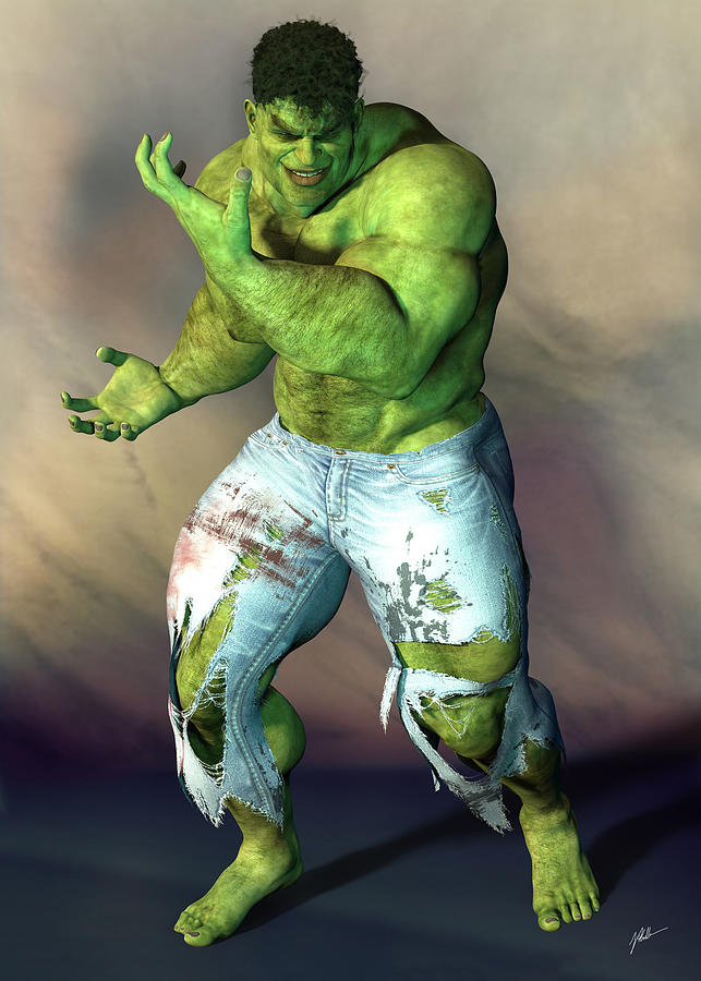 Hulk, Hipster, Number 103 Digital Art
