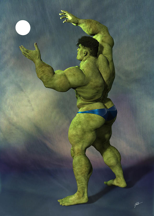 Hulk, Hipster, Number Sixty Nine Digital Art