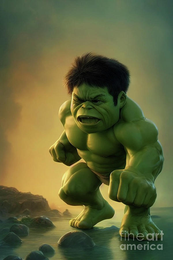 Hulk Kid Version Drawing By Thuan Ngo Ba Fine Art America