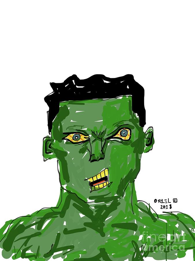 Hulk  Painting by Oriel Ceballos