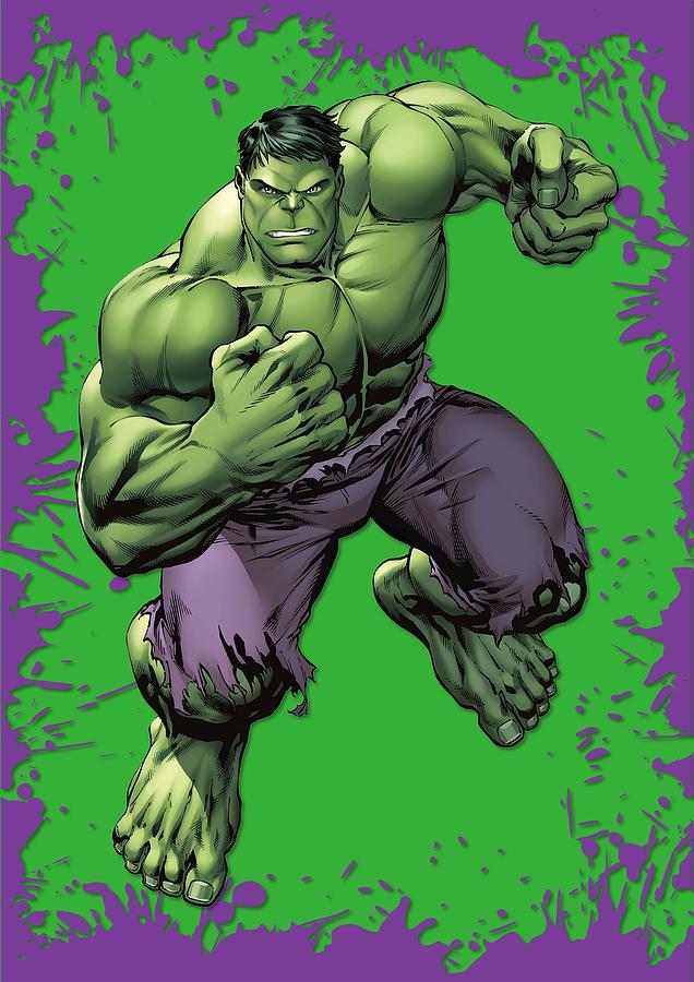 Hulk Print Digital Art By Steven Saunders Fine Art America