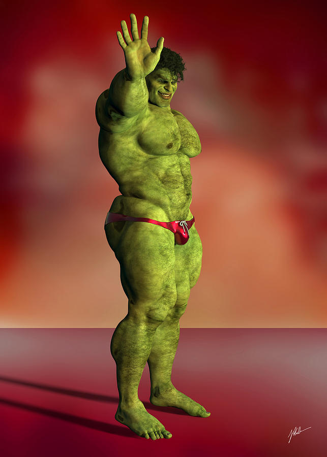 Hulk, Sexy, Number Ninety-three Digital Art