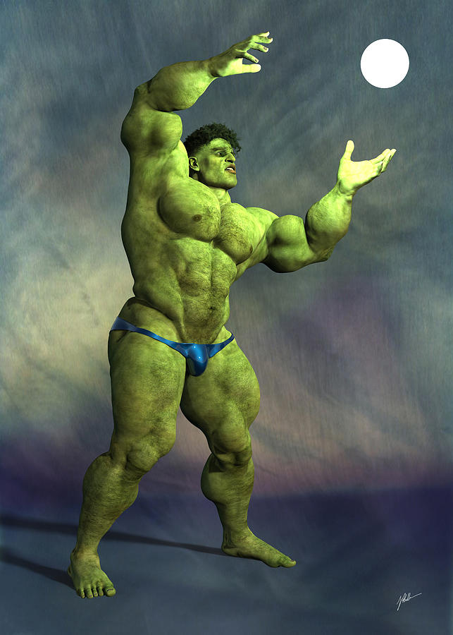 Hulk, sexy, number seventy-three Digital Art by Joaquin Abella - Pixels