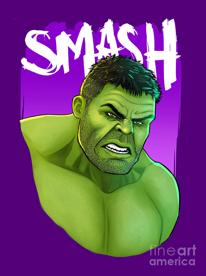 Taalkunde barst tij Hulk Smash Digital Art by Kuini Fernandez - Pixels Merch