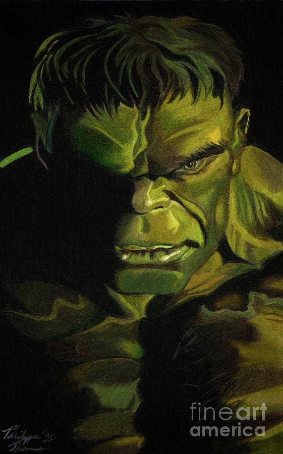 Hulk Timeless Drawing by Philippe Thomas