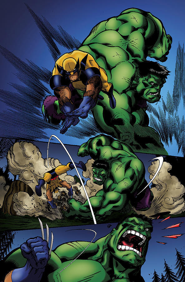 Hulk Vs Wolverine Digital Art by Thuy Dinh Thi | Pixels