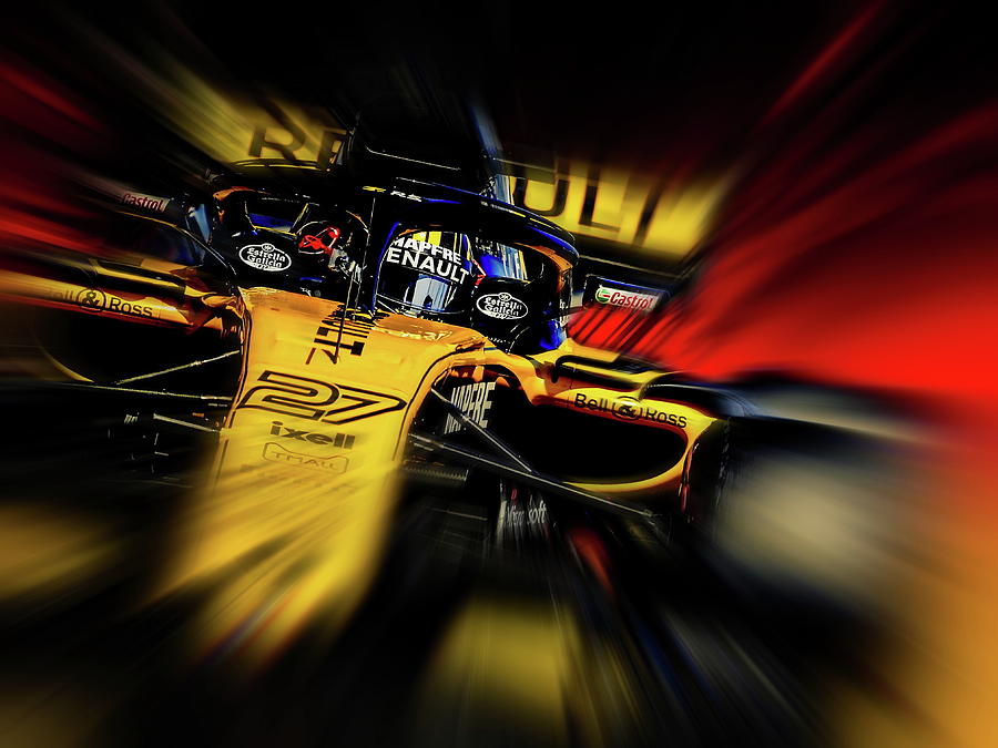 Hulkenberg #27 Digital Art by De Verviers - Pixels