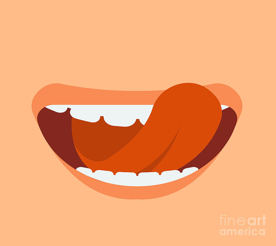 cartoon human mouth