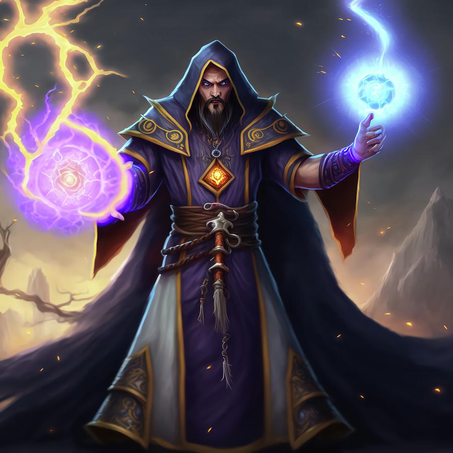 Human Mage World Of Warcraft Digital Art By Creationistlife Fine Art 