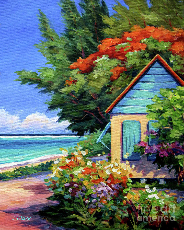 Beach Painting - Humble Home by John Clark