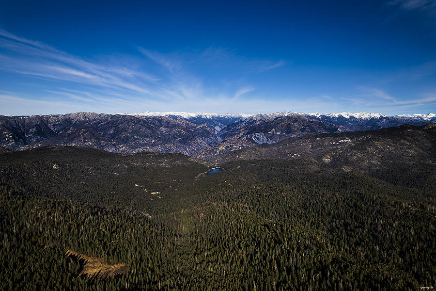 Hume Lake Range Photograph by Space Dog Air - Fine Art America