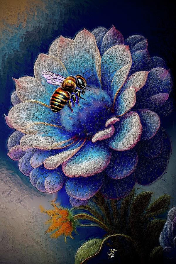 Honey Bee Mixed Media by Anas Afash