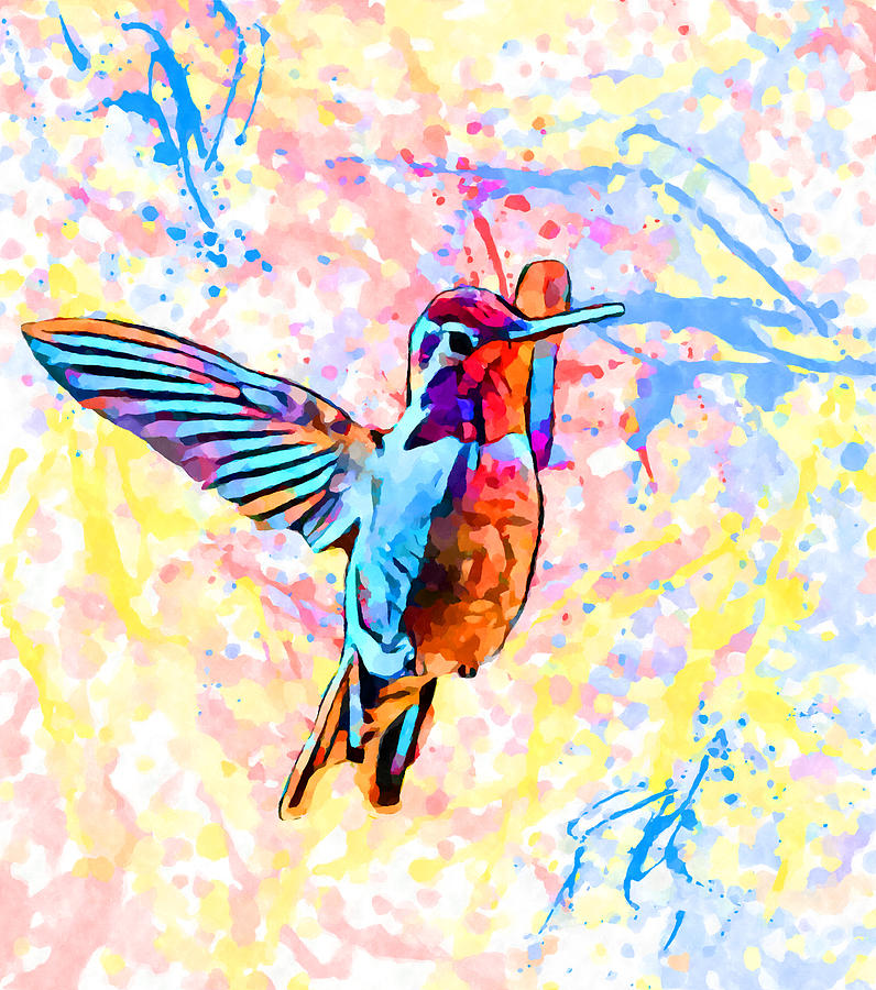 Hummingbird 2 Painting by Chris Butler