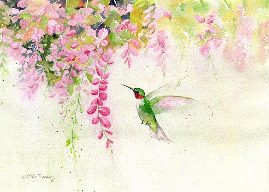 Hummingbird 2 Painting by Melly Terpening