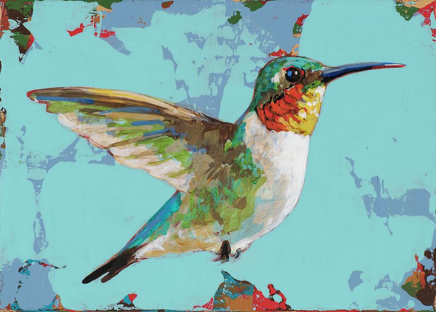 Hummingbird 2021_008 Painting by David Palmer