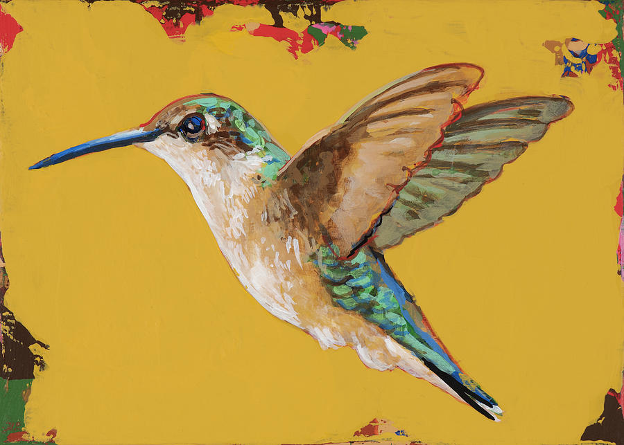 Hummingbird 2021_009 Painting by David Palmer