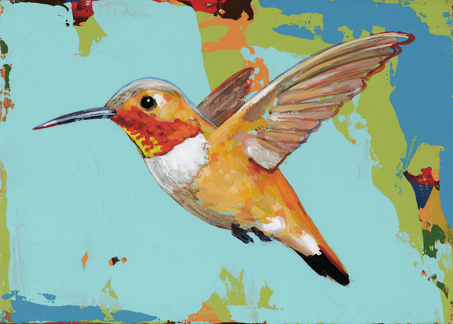 Hummingbird 2021_010 Painting by David Palmer