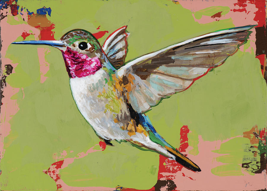 Hummingbird 2021_011 Painting by David Palmer