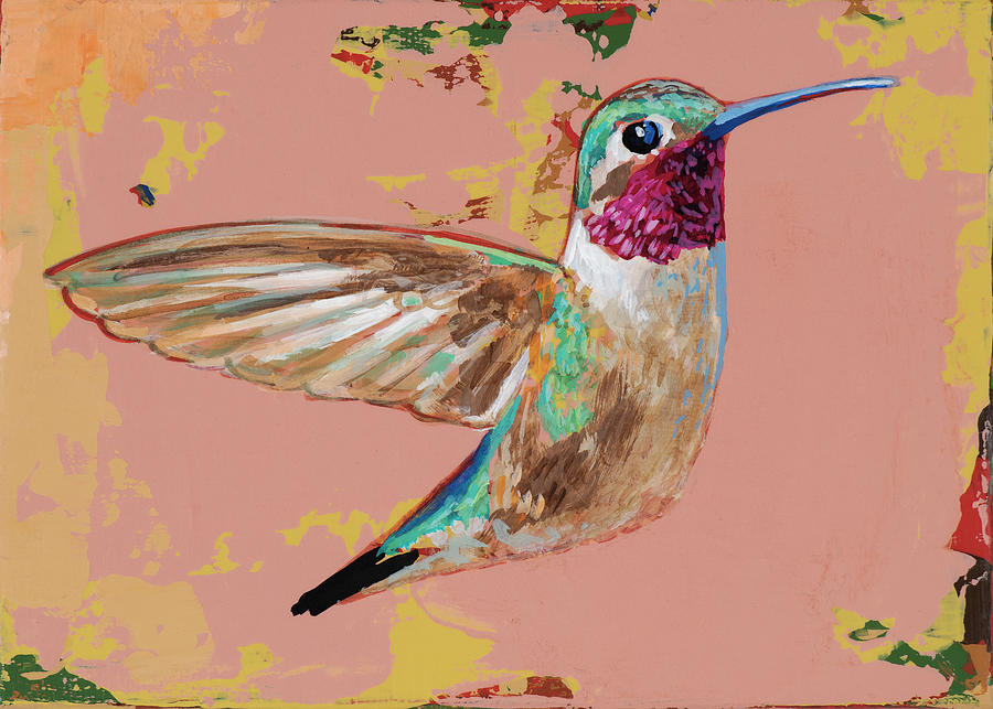 Hummingbird 2021_013 Painting by David Palmer