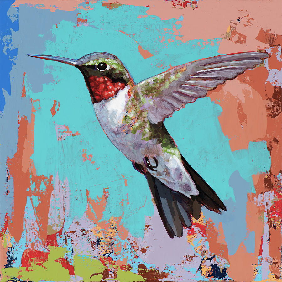 Hummingbird #38 Painting by David Palmer