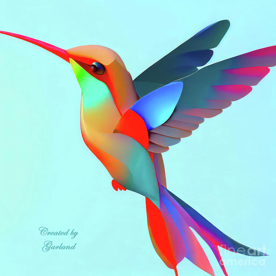 Hummingbird 5 Digital Art by Garland Johnson - Fine Art America