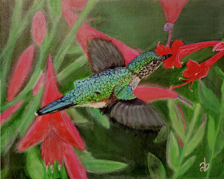 Hummingbird Painting by Angela Brunson Hummingbird Painting by Angela Brunson