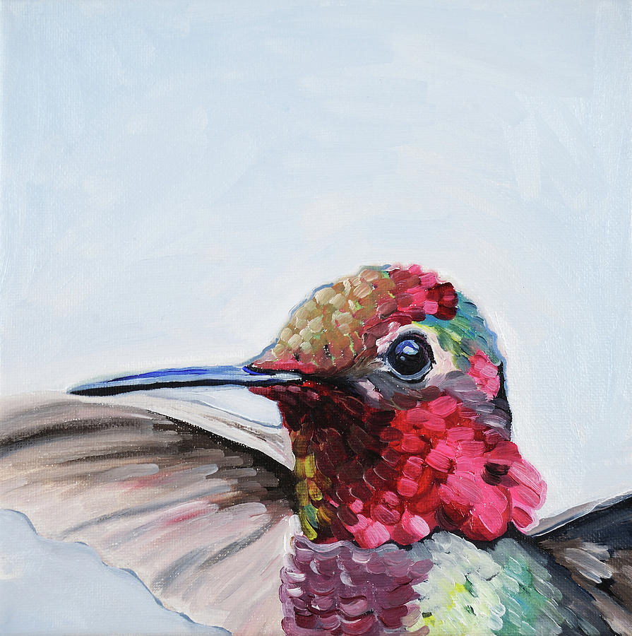 Hummingbird Painting by Anne Lewis - Fine Art America