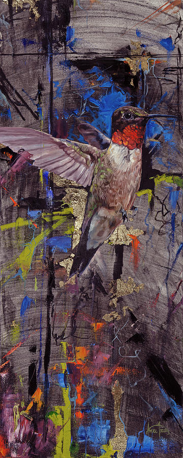 Hummingbird Painting by Averi Iris