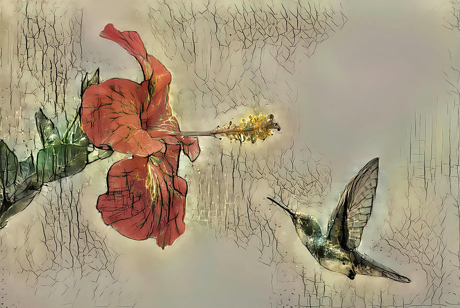 Hummingbird Dream Mixed Media by Deborah League
