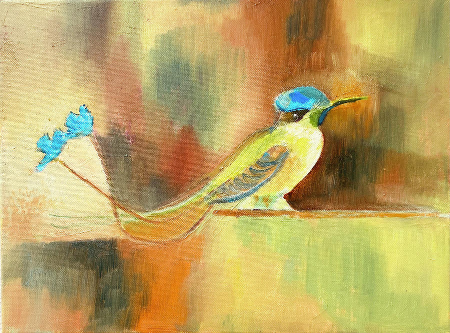 Hummingbird, Ecuador Painting by Suzanne Giuriati Cerny