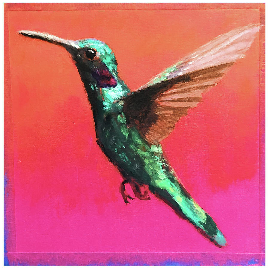 Hummingbird Flash Painting by John Morris