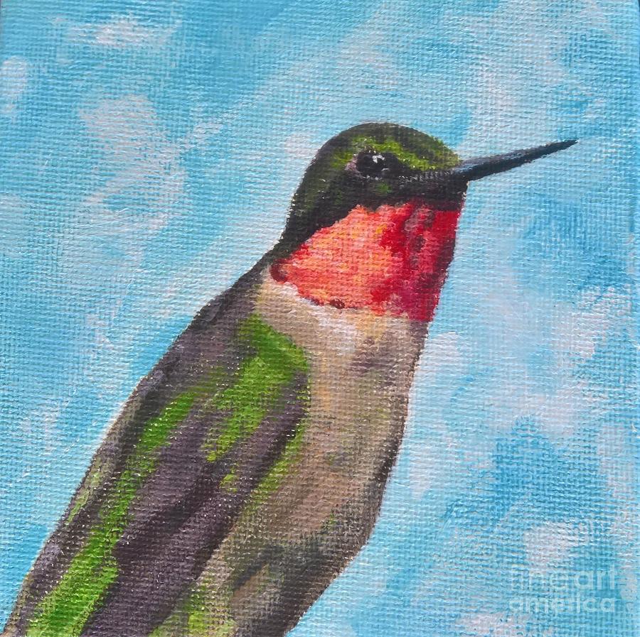 Hummingbird  #1 Painting by Lisa Dionne