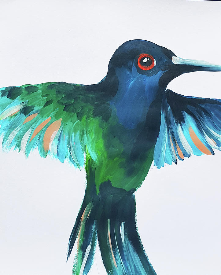 Hummingbird III Painting by Nicole Tang