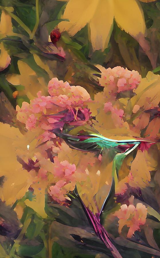 Hummingbird Digital Art by Jae Jones | Pixels