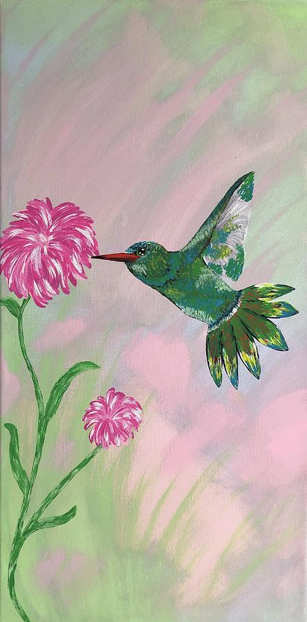 Hummingbird Painting - Hummingbird  by Kelly Coran