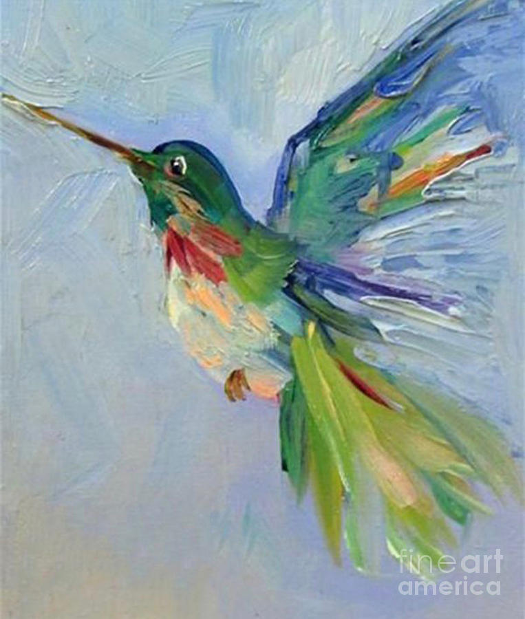 Hummingbird Painting by Nehemiah Art - Fine Art America