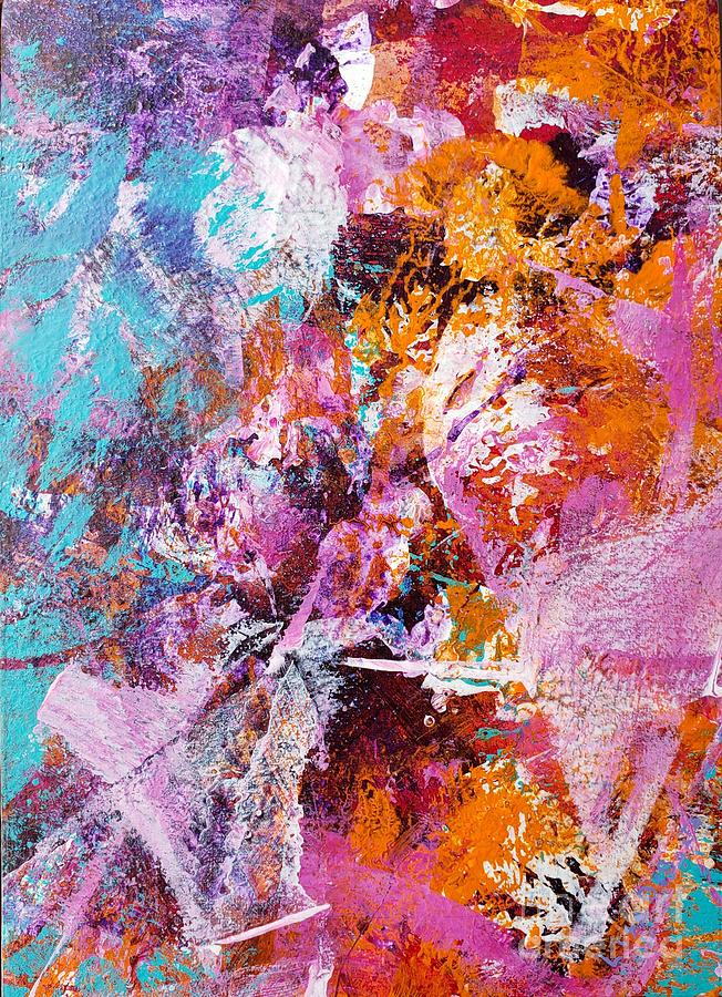 Hummingbird Love Painting by Lisa Debaets