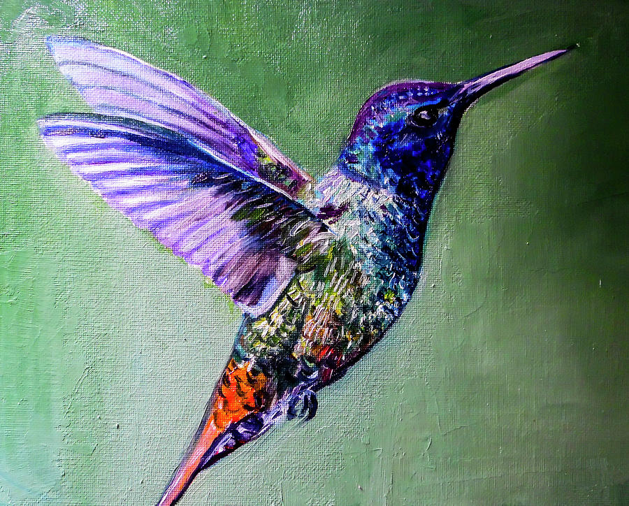Hummingbird Painting by Rowan Lyford