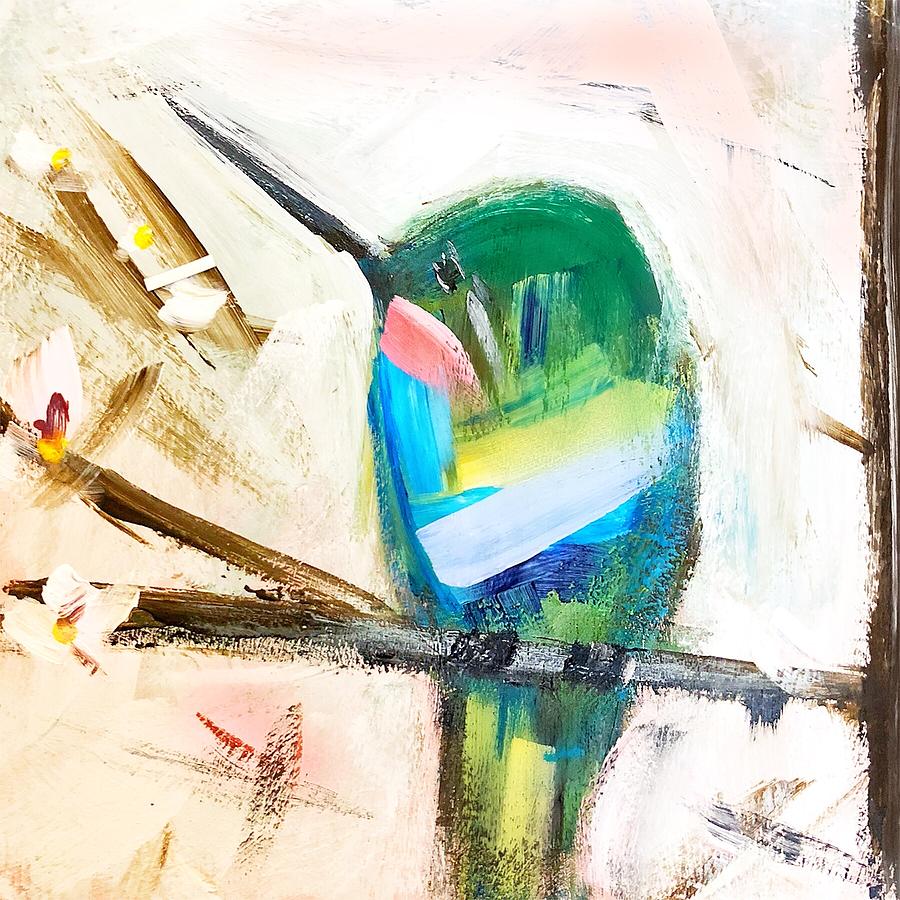 Hummingbird Painting by Sallie Otenasek