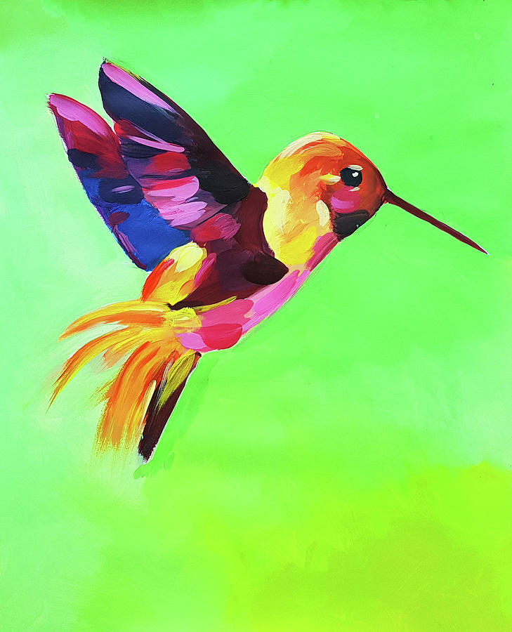 Hummingbird XII Painting by Nicole Tang