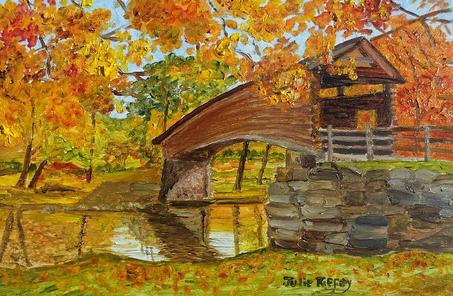 Humpback Bridge-Covington VA Painting by Julie Brugh Riffey