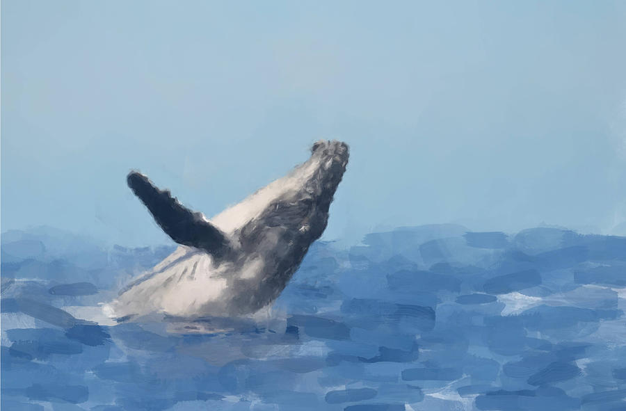 Humpback Painting by Gary Arnold